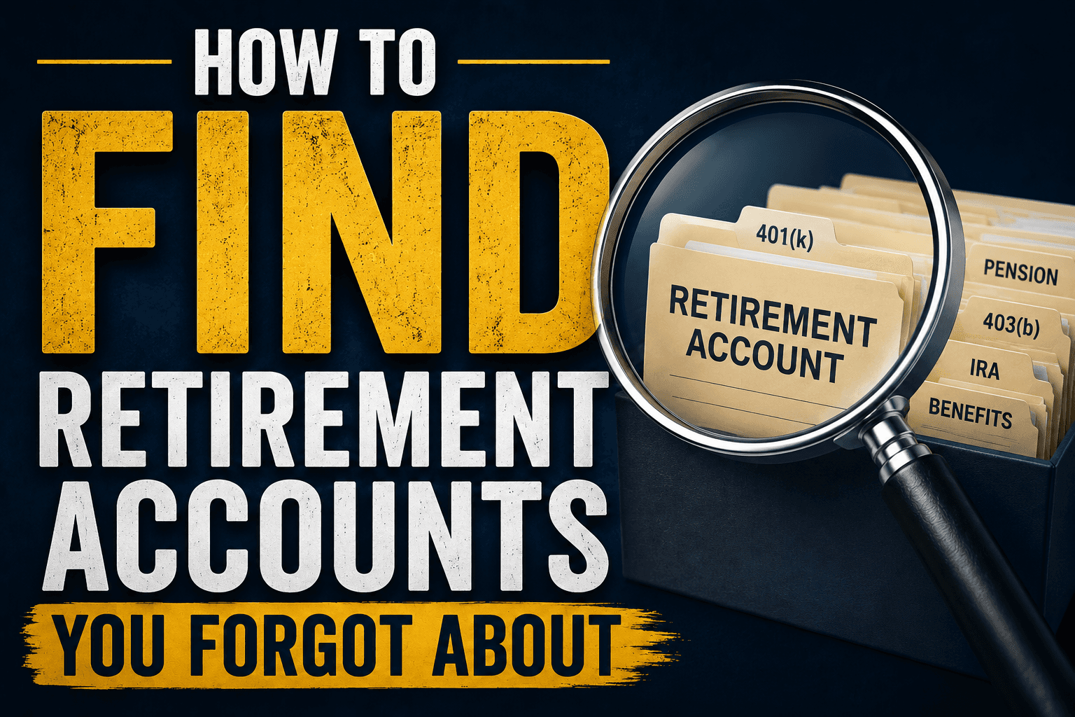 How to Find Retirement Accounts You Forgot About