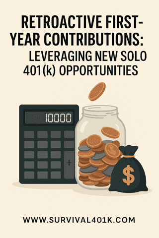 Retroactive First-Year Contributions: Leveraging New Solo 401(k) Opportunities
